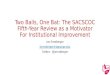 Two Balls, One Bat: The SACSCOC Fifth-Year Review as a Motivator For Institutional Improvement