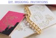 Diy wedding invitations