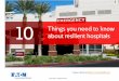 10 Things you need to know about resilient hospitals