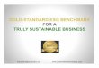 Bob Willard's Slides: "A Look at a Proposed Gold-Standard Benchmark for Sustainability Performance”