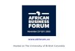 UBC African Business Forum: Speakers