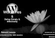 WordPress: Doing Simply & Effectively