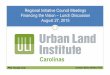 ULI, Financing the Vision, 08-27-15