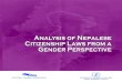 Analysis of Nepalese Citizenship Laws from a Gender Perspective 