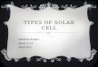 Types of Solar Cell