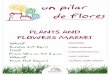 Cartel "Un Pilar de Flores" INGLÉS de Pilar de la Horadada 2012 - abril 2012