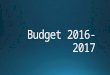 Budget 2016 2017