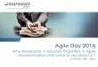 Why leadership is typically forgotten in agile transformation and what to do about it ?