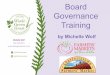 Board governance training slideshow