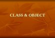 Class and object in C++