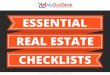 Checklists for real estate agents
