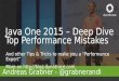 JavaOne 2015: Top Performance Patterns Deep Dive