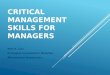 Crown leadership masterclass slides   critical management skills for managers (2-3 feb 2015)