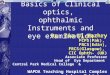 Undergraduate Lecture 3- clinical optics and ophthalmic instruments