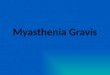 Myasthenia gravis rehabilitation