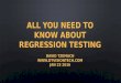 All you need to know about regression testing | David Tzemach