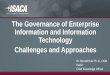 The Governance of Enterprise Information and Information 