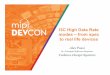 MIPI DevCon 2016: MIPI I3C High Data Rate Modes