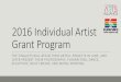 Arts Alliance - Artists Grant Program