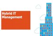 Hybrid IT Management - Microsoft Operations Management Suite
