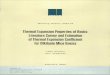 Thermal fxpansion Properties of Rocks: literature Survey and 