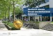 Research Master Social and Behavioral Sciences Tilburg University 10-11-2016