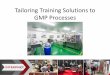 Tailoring Training Solutions to GMP Processes