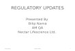Regulatory updates slides