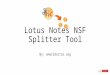 Lotus Notes NSF Splitter Tool