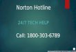 Toll free 1800 303-6789 Norton Hotline