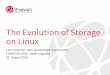 The evolution of storage on Linux