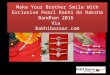 Make Your Brother Smile With Exclusive Pearl Rakhi On Raksha Bandhan 2016 Via Rakhibazaar.com!
