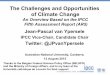 The Challenges and Opportunities of Climate Change: An Overview Based on the IPCC  Fifth Assessment Report (AR5)