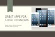 Great Apps for Great Librarians