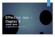 Effective Java - Chapter 4: Classes and Interfaces
