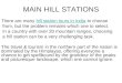 Main hill stations