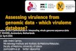 ECCMID 2016 - How to build actionable virulome databases