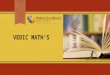 Learn vedic math's with Walnut Excellence
