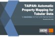 TAIPAN: Automatic Property Mapping for Tabular Data