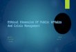 Ethical dimension of public affairs and crisis management