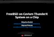 FreeBSD on Cavium ThunderX System on a Chip