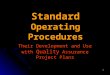 EPA Standard Operating Procedures Presentation