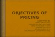 Group 2 objectives of pricing new design