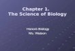Chapter 1  introduction to science and biology