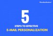 5 Steps To Effective E-mail Personalization