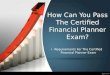How Can You Pass The Certified Financial Planner Exam?