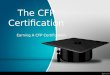 Earning A CFP Certification
