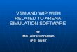 Vsm and wip with  arena simulation