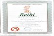 Certificate - Reiki Firste Degree
