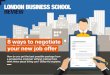 8 ways to negotiate your job offer | London Business School